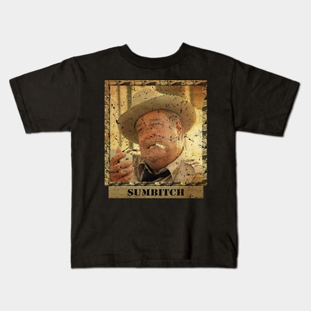 Vintage Sumbitch Kids T-Shirt by den.make